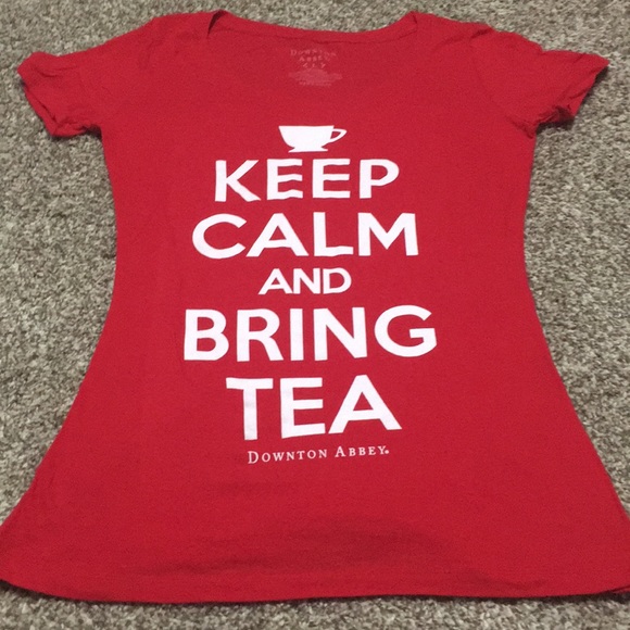 Downton Abbey Tops - Downton Abbey Keep Calm and Bring Tea T-Shirt
